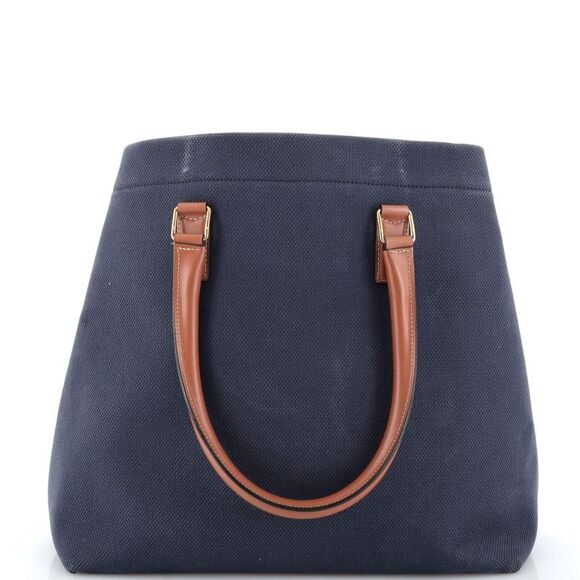 Celine Horizontal Cabas Tote Canvas with Leather Small Blue - Picture 3 of 8
